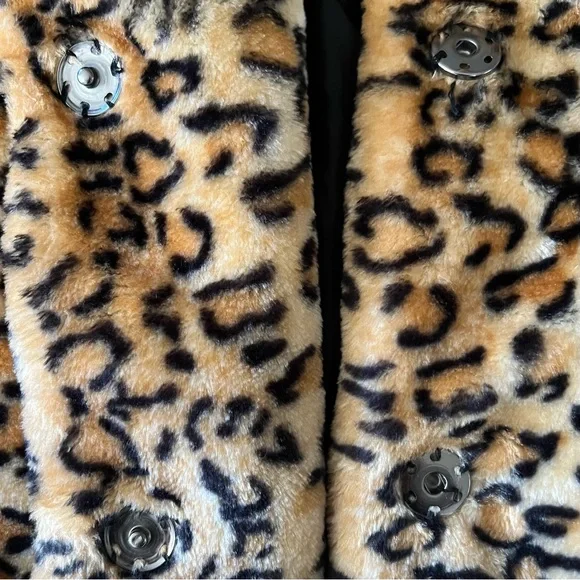 π NWT Leopard FOREVER 21 Gorgeous SOFT Fluffy FAUX FUR Baddie COAT Jacket 3X - Picture 9 of 16
